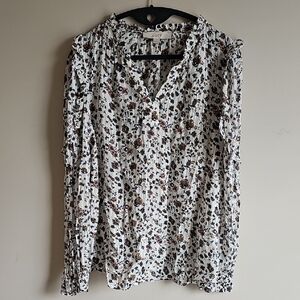 LOFT Floral Print Women's Top - Size M